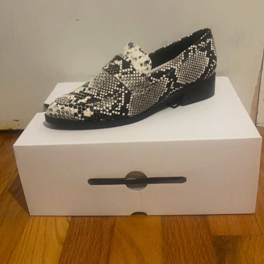 Aldo snake print genuine leather shoes